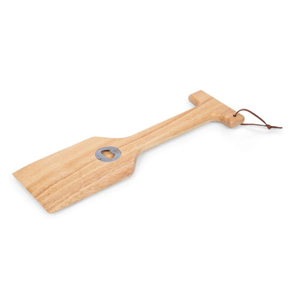 Picnic Time Hardwood BBQ Grill Scraper with Bottle Opener