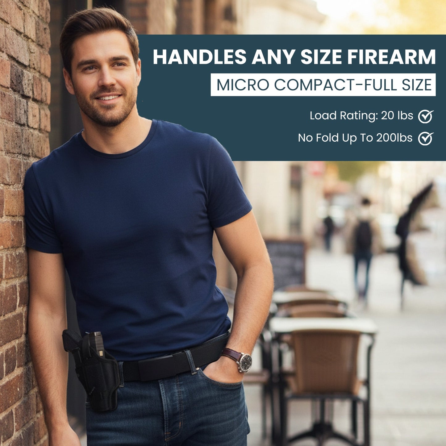 2ND AMEN OPS 1.0 EDC Belt 1.5" Width Ballistic Nylon for Everyday Carry