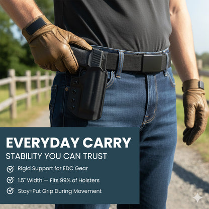 2ND AMEN OPS 1.0 EDC Belt 1.5" Width Ballistic Nylon for Everyday Carry