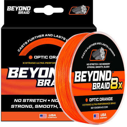 Beyond Braid - Optic Orange 8X- Ultra Performance 8 Strand