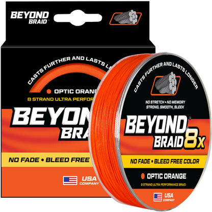 Beyond Braid - 8 Strand Braided Fishing Line Series - Super Sleek & Smooth Braided Fishing Line - High Performance Fishing Line For Saltwater & Freshwater