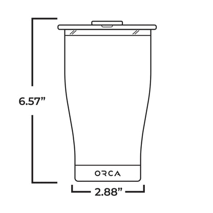 ORCA CHASER™ 22OZ TUMBLER with Lid for Hot and Cold Drinks, Insulated Stainless Steel - Angler's Pro Tackle & Outdoors