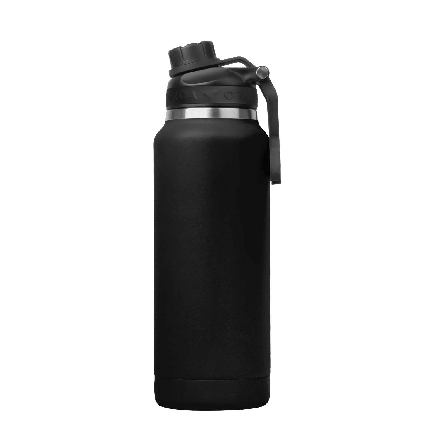 ORCA HYDRA™ 34OZ Water Bottle with Powder Coat Finish & Silicone Grip Whale Tale Handle - Angler's Pro Tackle & Outdoors