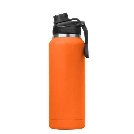 ORCA HYDRA™ 34OZ Water Bottle with Powder Coat Finish & Silicone Grip Whale Tale Handle - Angler's Pro Tackle & Outdoors