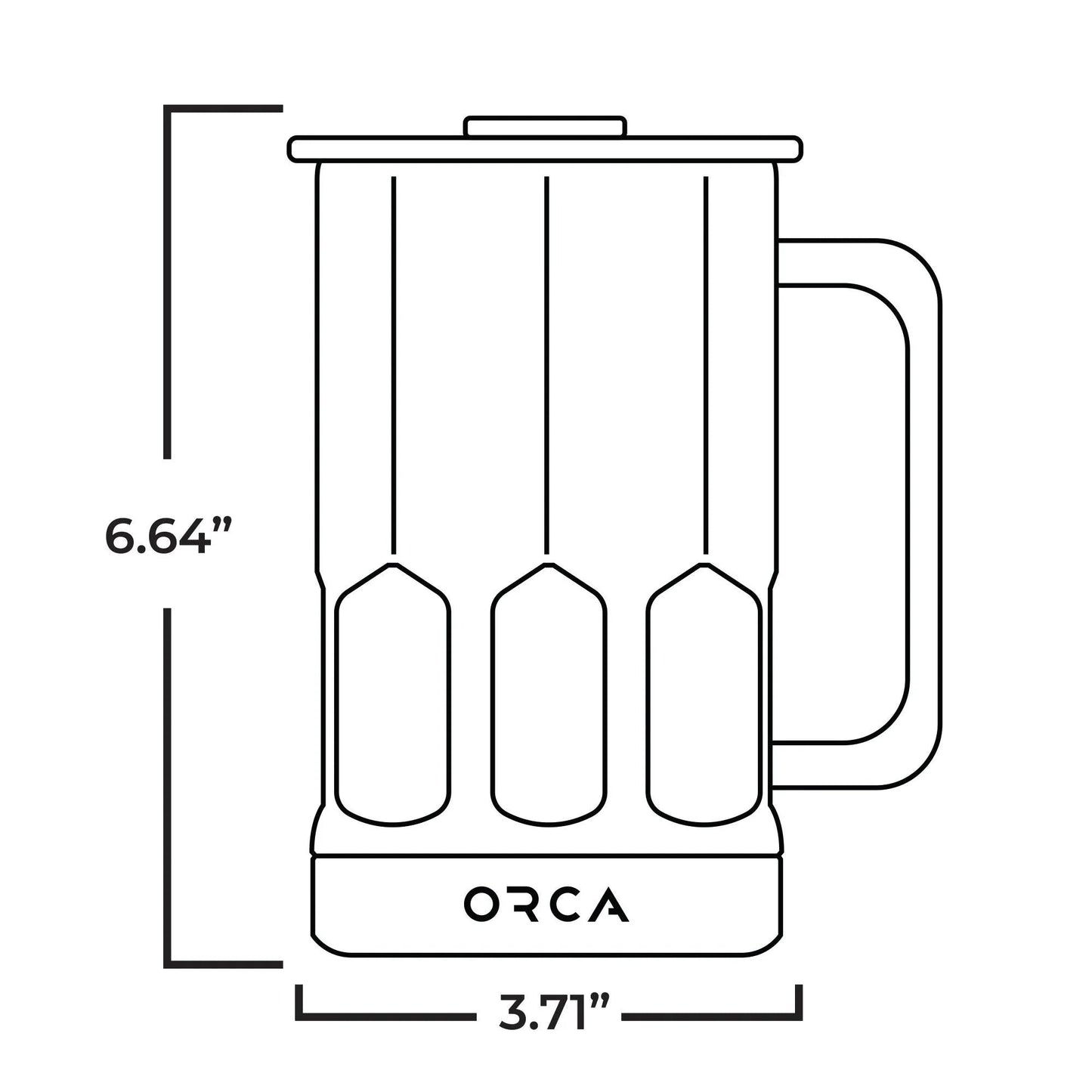 ORCA STEIN™ 28OZ TUMBLER Beer Stein Drink Mug Tumbler with Handle and Lid; Keeps Drinks Ice Cold - Angler's Pro Tackle & Outdoors