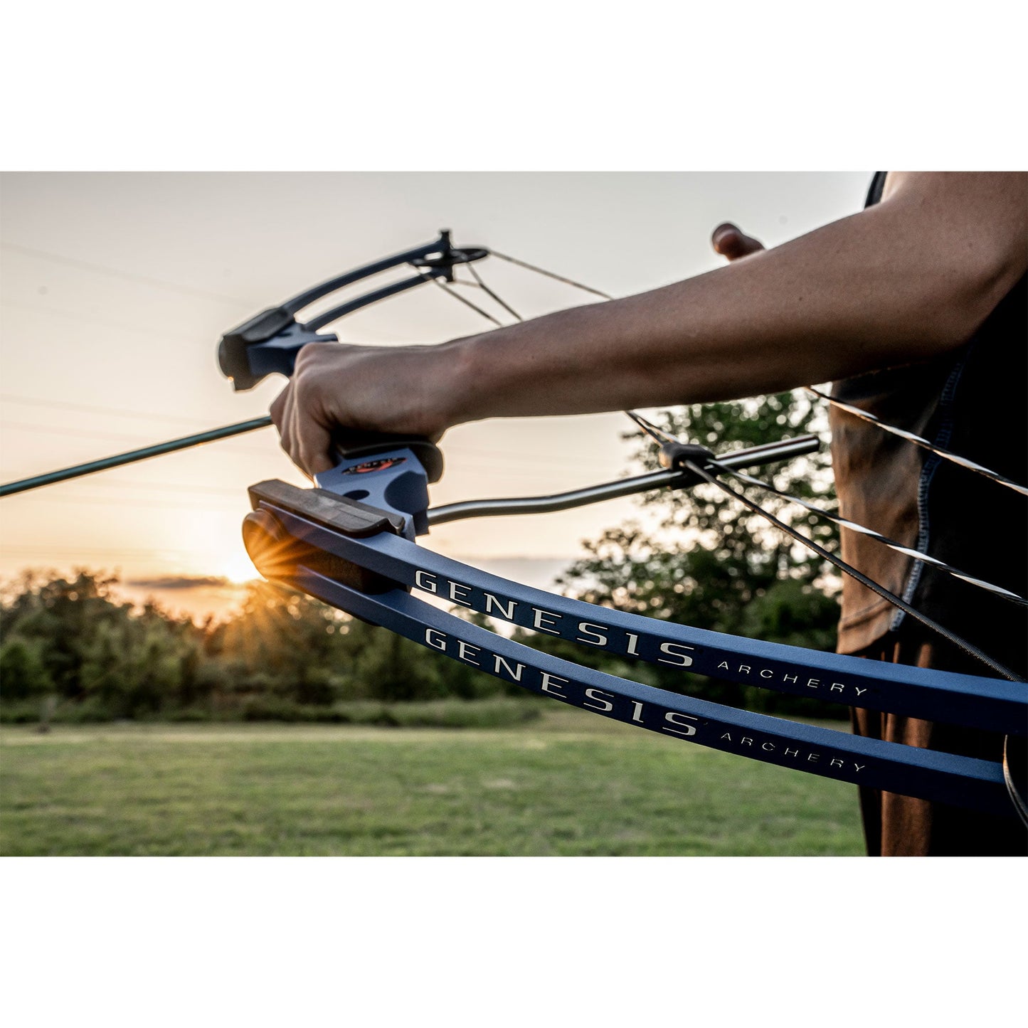 Genesis Original Archery Compound Bow with Adjustable Sizing, Right Handed, Red