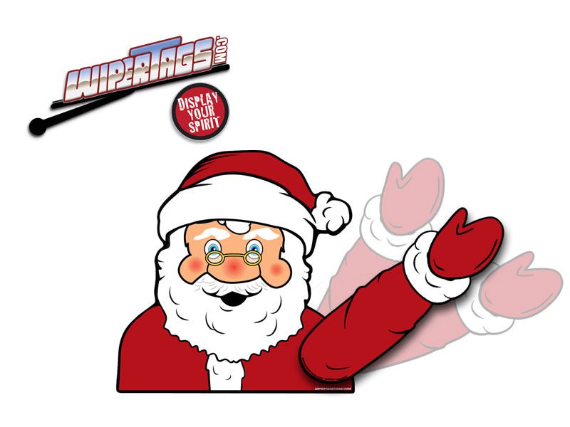 ORIGINAL Santa Claus Waving WiperTag with Decal - Angler's Pro Tackle & Outdoors