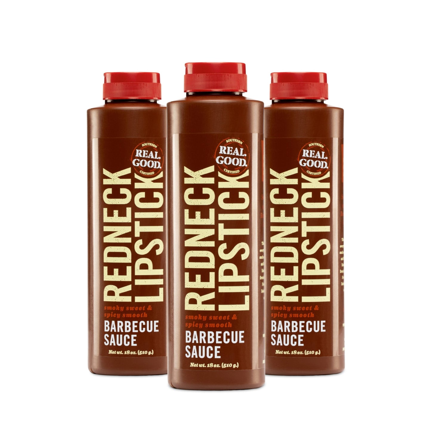 Redneck Lipstick 3-Pack Original Smoky Sweet & Spicy BBQ Sauce