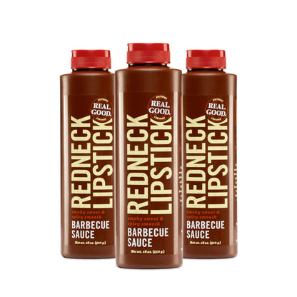 Redneck Lipstick 3-Pack Original Smoky Sweet & Spicy BBQ Sauce