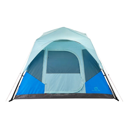 Outbound QuickCamp 6 Person 3 Season Cabin Tent with Rainfly and Carry Bag, Blue - Angler's Pro Tackle & Outdoors