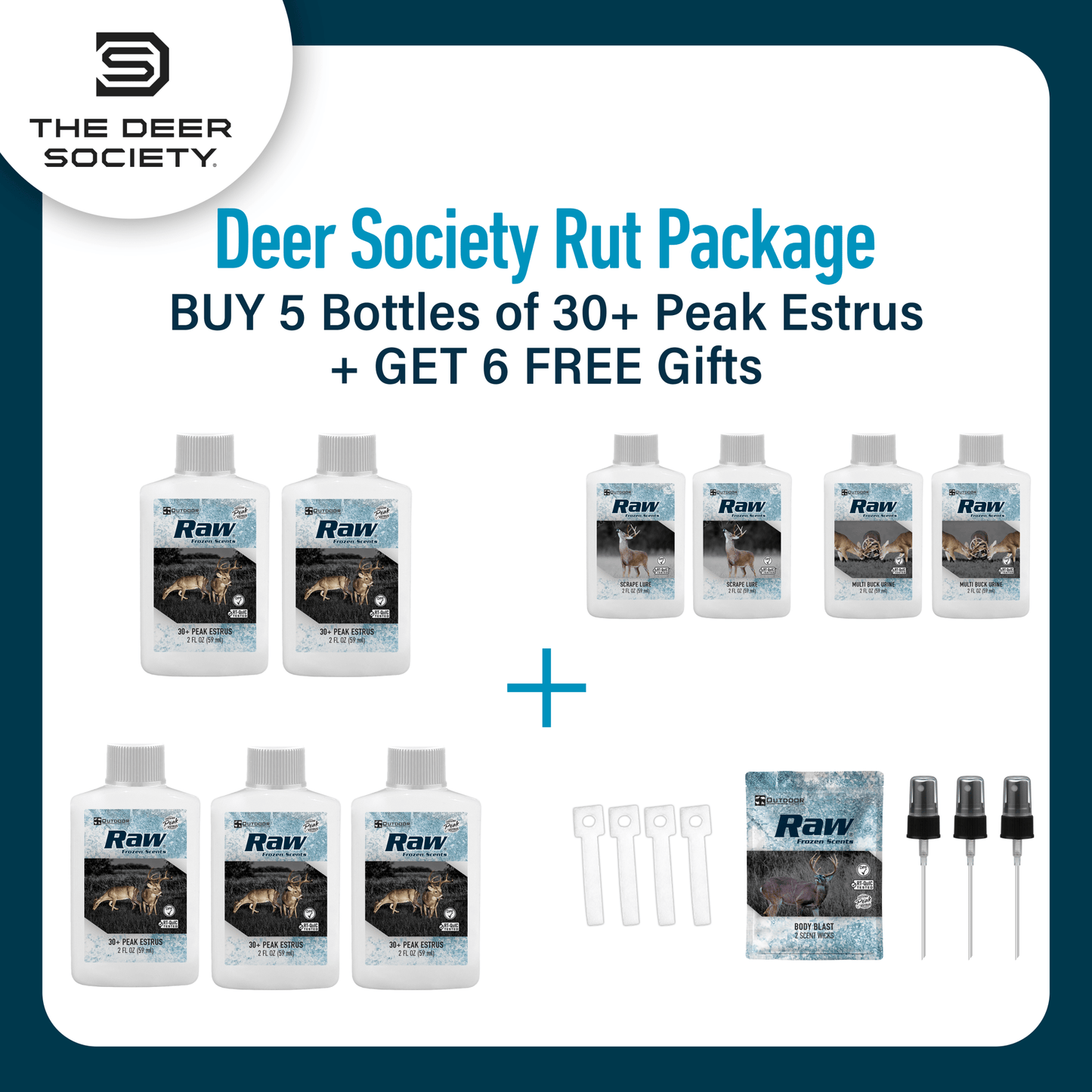 Outdoor Hunting Lab Deer Society Rut Package - Buy 5 Bottles Get 6 Free - Angler's Pro Tackle & Outdoors