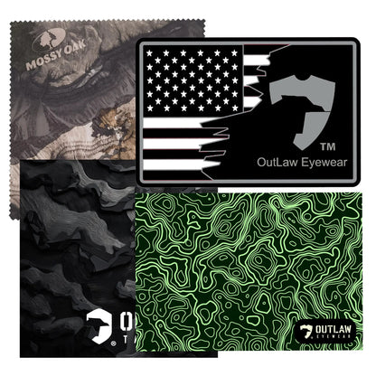 OutLaw Eyewear Cleaning Cloth 4 Pack Bundle - Angler's Pro Tackle & Outdoors