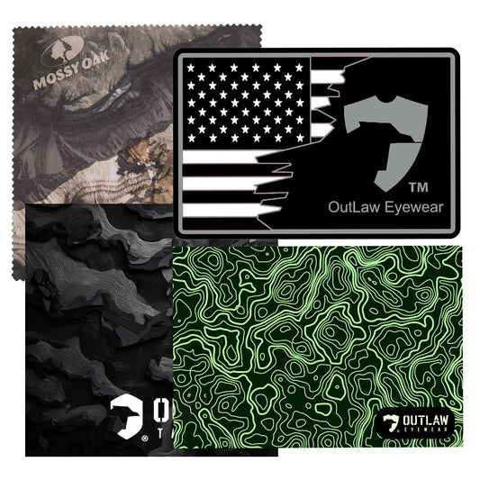 OutLaw Eyewear Cleaning Cloth 4 Pack Bundle - Angler's Pro Tackle & Outdoors
