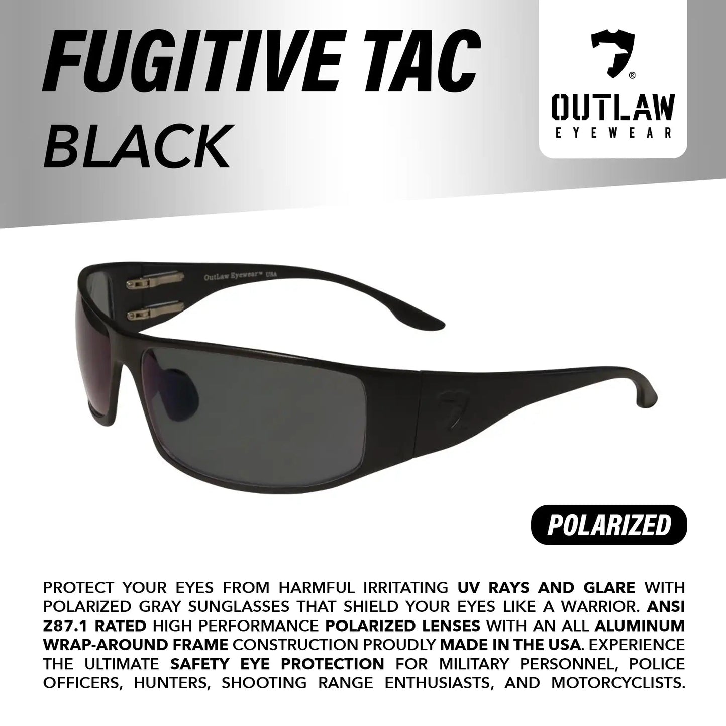 OutLaw Eyewear Custom Fugitive TAC - Angler's Pro Tackle & Outdoors