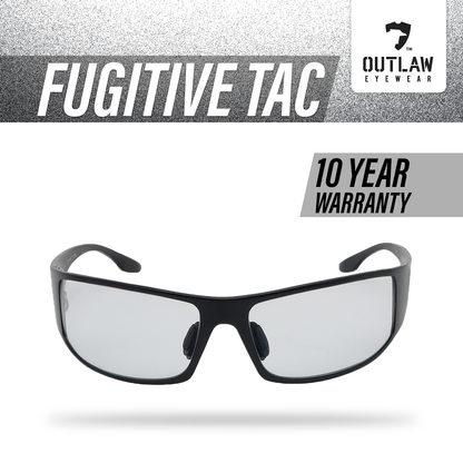 Outlaw Eyewear - Fugitive TAC Black / Pathfinder 4.0 Transition - ANSI Z87.1-2015 - Angler's Pro Tackle & Outdoors