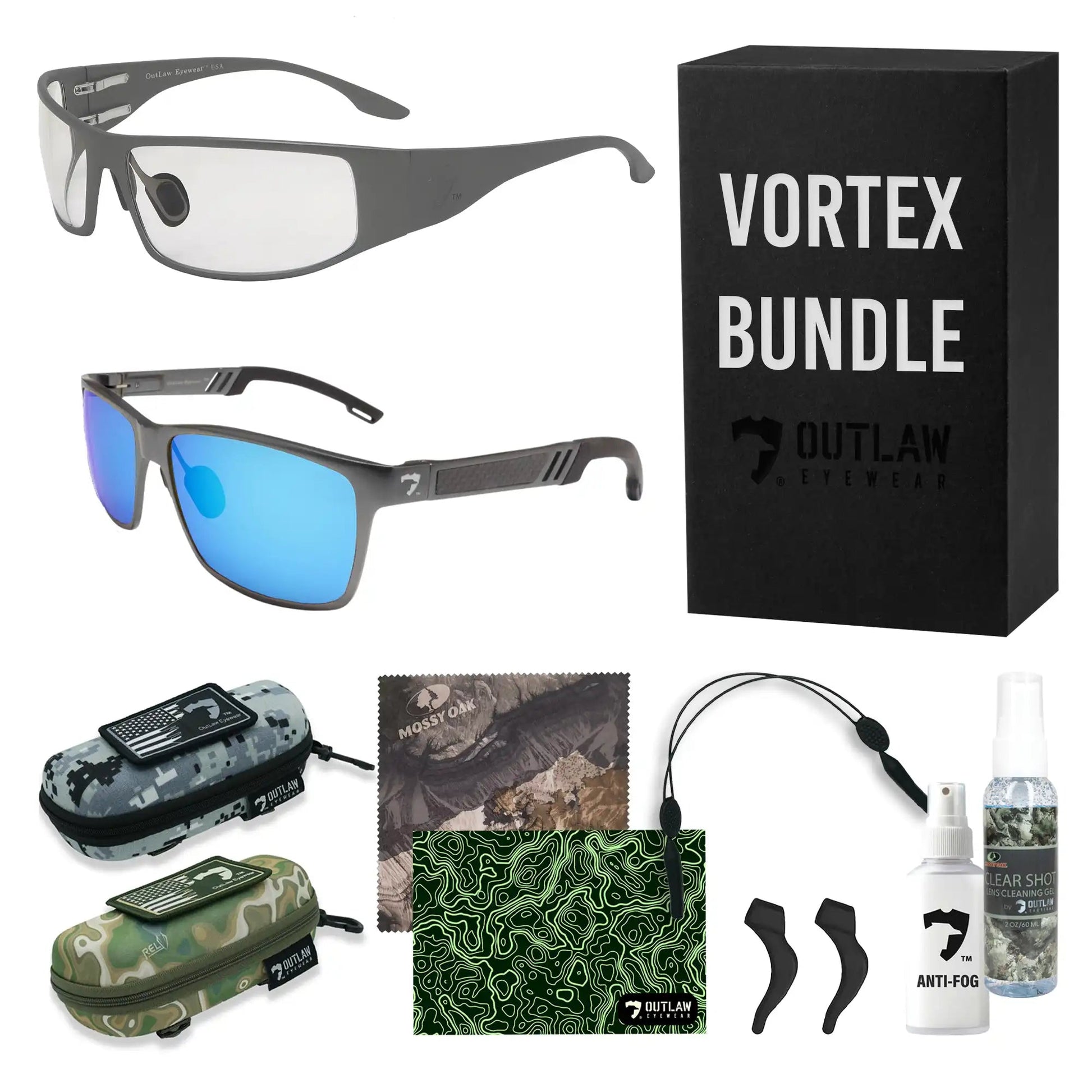 OutLaw Eyewear Fugitive TAC Sig Gray Vortex Box Bundle - Angler's Pro Tackle & Outdoors