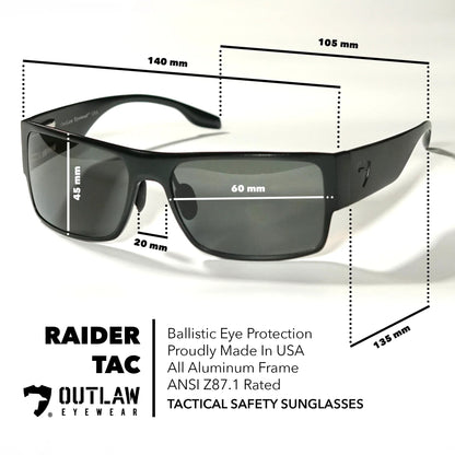 OutLaw Eyewear Raider TAC Black / Polarized - 2 Pack - Angler's Pro Tackle & Outdoors