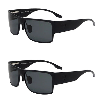 OutLaw Eyewear Raider TAC Black / Polarized - 2 Pack - Angler's Pro Tackle & Outdoors