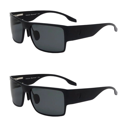 OutLaw Eyewear Raider TAC Black / Polarized - 2 Pack - Angler's Pro Tackle & Outdoors