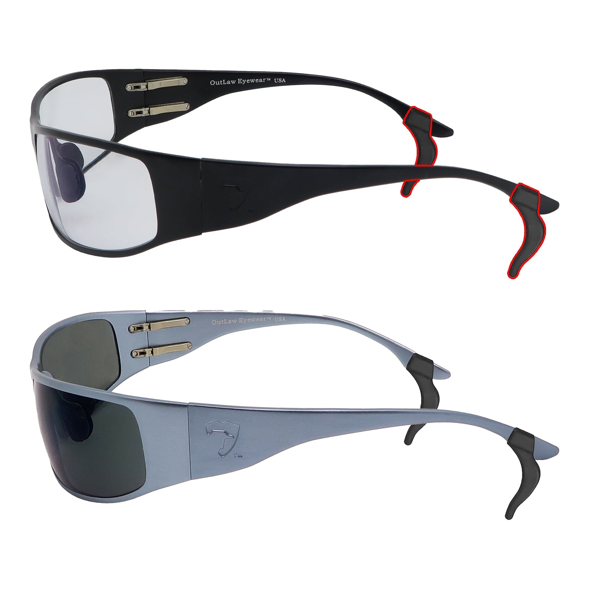 OutLaw Eyewear Tactical Glasses Retaining Cord & Ear Hook Grips - Angler's Pro Tackle & Outdoors