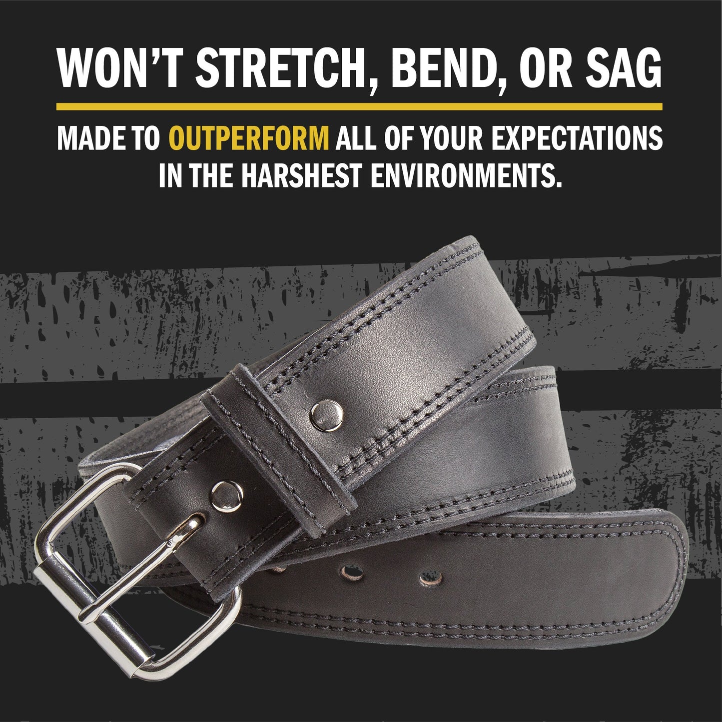 Relentless Tactical The Colossal Concealed Carry CCW Gun Belt - Black - 1 3/4 inch - Made in USA - Lifetime Warranty