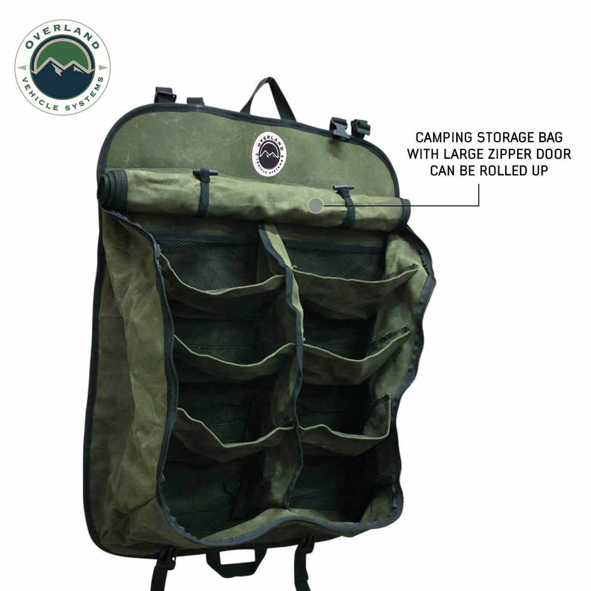 Overland Vehicle Systems Camping Gear Storage Bag - #16 Waxed Canvas - Angler's Pro Tackle & Outdoors