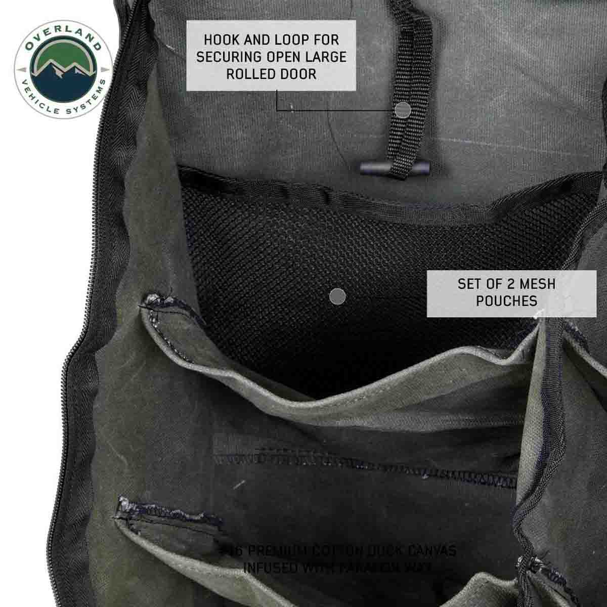 Overland Vehicle Systems Camping Gear Storage Bag - #16 Waxed Canvas - Angler's Pro Tackle & Outdoors
