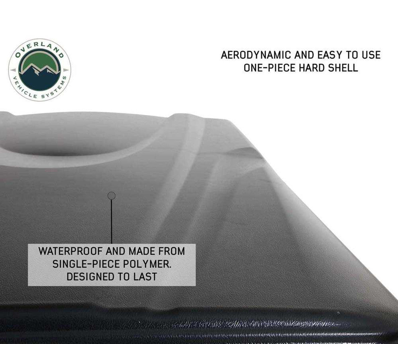 Overland Vehicle Systems HD Bushveld II Cantilever Hard Shell Roof Top Tent Grey Body & Tan Rainfly - Angler's Pro Tackle & Outdoors