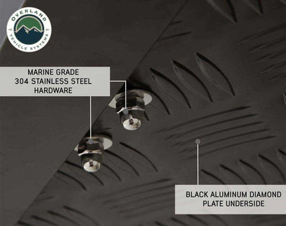 Overland Vehicle Systems HD Bushveld II Cantilever Hard Shell Roof Top Tent Grey Body & Tan Rainfly - Angler's Pro Tackle & Outdoors