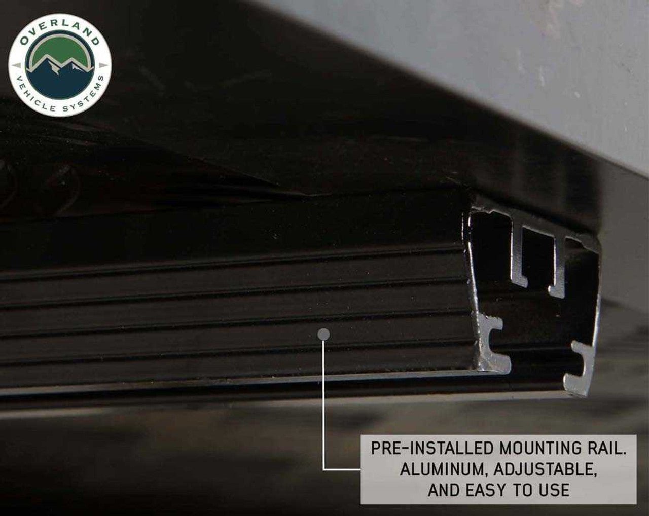 Overland Vehicle Systems HD Bushveld II Cantilever Hard Shell Roof Top Tent Grey Body & Tan Rainfly - Angler's Pro Tackle & Outdoors