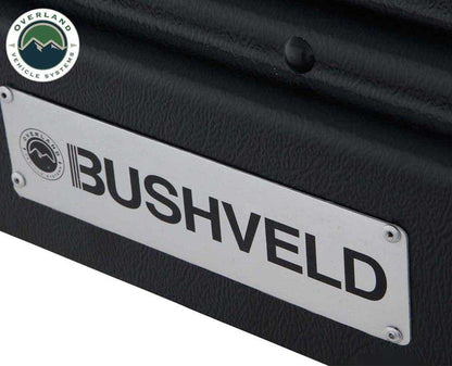 Overland Vehicle Systems HD Bushveld II Cantilever Hard Shell Roof Top Tent Grey Body & Tan Rainfly - Angler's Pro Tackle & Outdoors