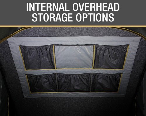 Overland Vehicle Systems HD Mamba Clam Shell Aluminum Hard Shell Roof Top Tent, Grey Body & Green Trim - Angler's Pro Tackle & Outdoors