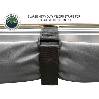 Overland Vehicle Systems HD Nomadic 180 Degree Awning - Dark Grey with Black Travel Cover Universal - Angler's Pro Tackle & Outdoors