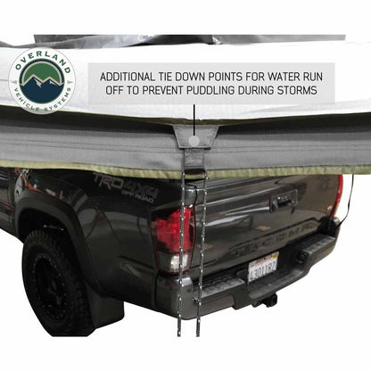 Overland Vehicle Systems HD Nomadic 180 Degree Awning - Dark Grey with Black Travel Cover Universal - Angler's Pro Tackle & Outdoors