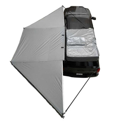 Overland Vehicle Systems HD Nomadic 180 Degree Awning - Dark Grey with Black Travel Cover Universal - Angler's Pro Tackle & Outdoors