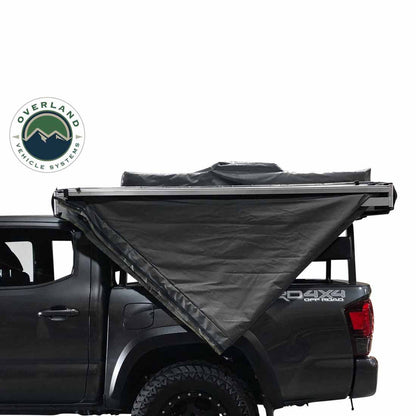 Overland Vehicle Systems HD Nomadic 180 Degree Awning - Dark Grey with Black Travel Cover Universal - Angler's Pro Tackle & Outdoors