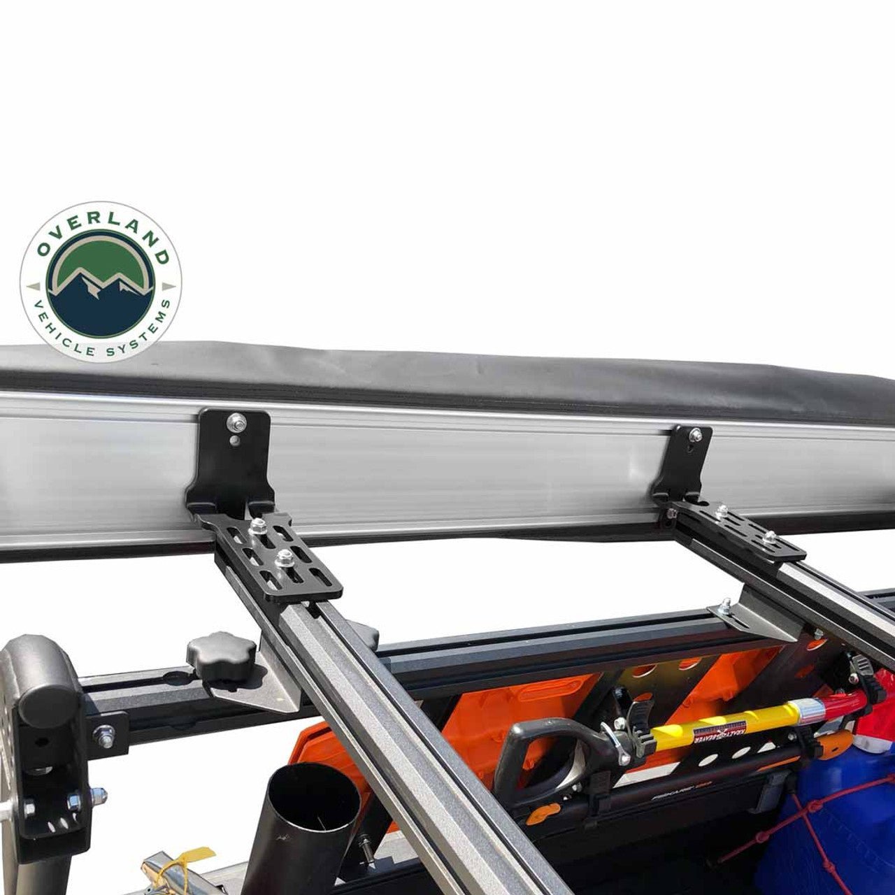 Overland Vehicle Systems HD Nomadic 180 Degree Awning with Bracket Kit for Mid - High Roofline Vans - Angler's Pro Tackle & Outdoors