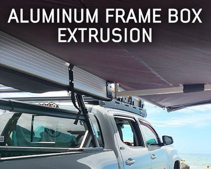 Overland Vehicle Systems HD Nomadic 180 Degree Awning with Bracket Kit for Mid - High Roofline Vans - Angler's Pro Tackle & Outdoors