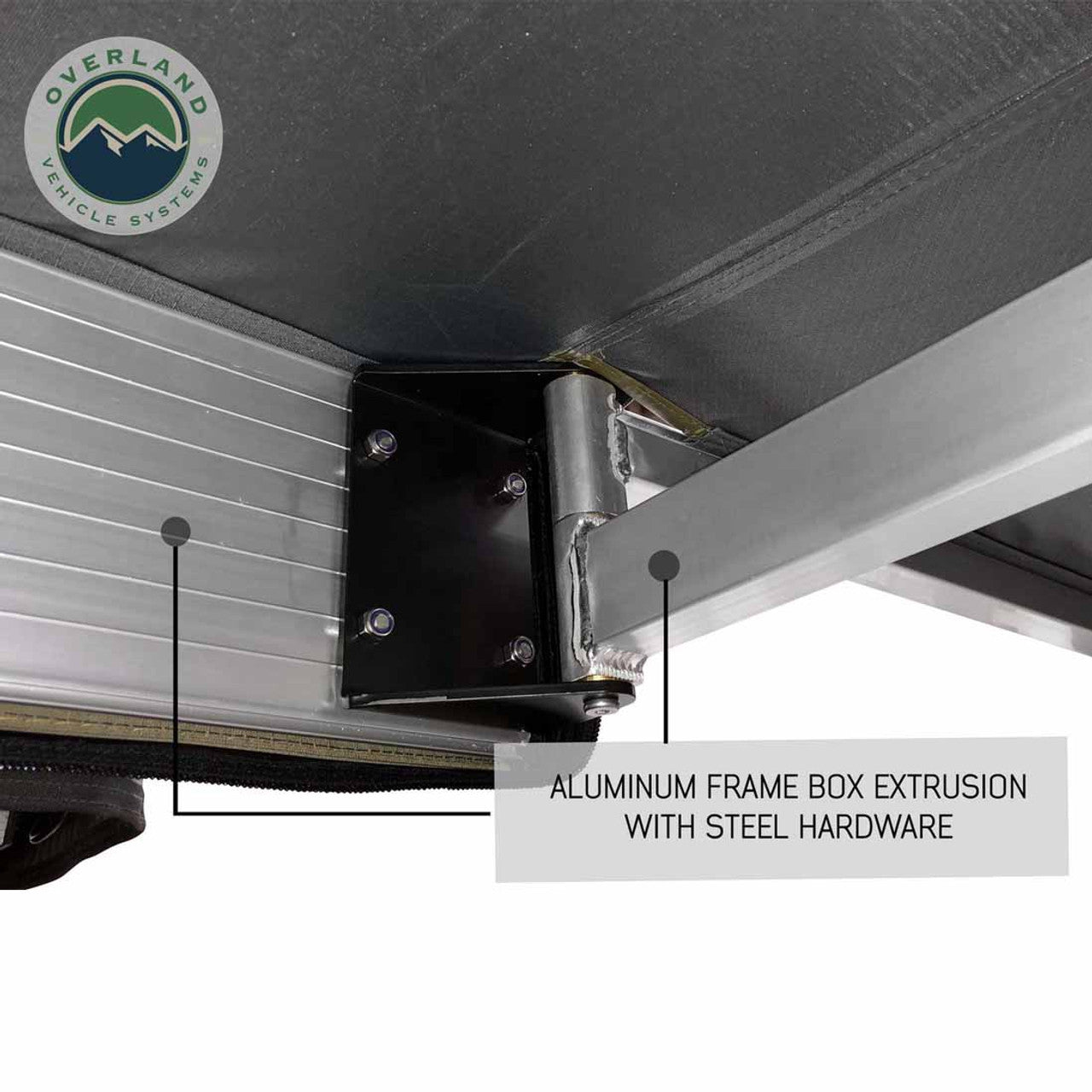 Overland Vehicle Systems HD Nomadic 180 Degree Awning with Bracket Kit for Mid - High Roofline Vans - Angler's Pro Tackle & Outdoors