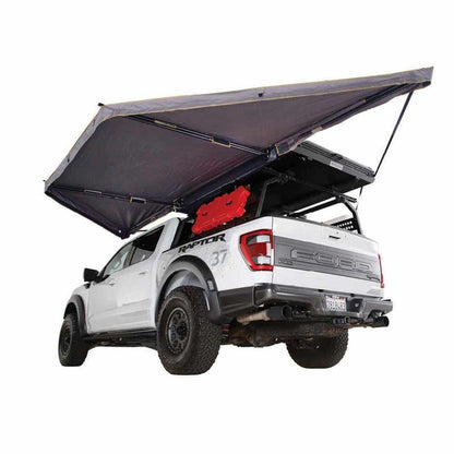 Overland Vehicle Systems HD Nomadic 180 LTE Awning - Dark Grey with Black Travel Cover Universal - Angler's Pro Tackle & Outdoors