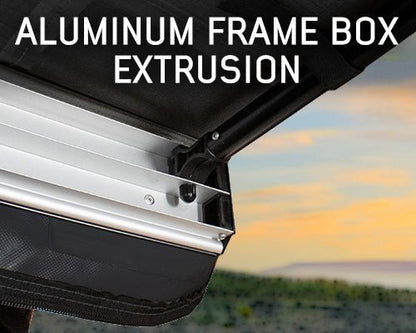 Overland Vehicle Systems HD Nomadic 2.0 - 6.5' Awning - Grey Body, Green Trim & Black Travel Cover - Angler's Pro Tackle & Outdoors