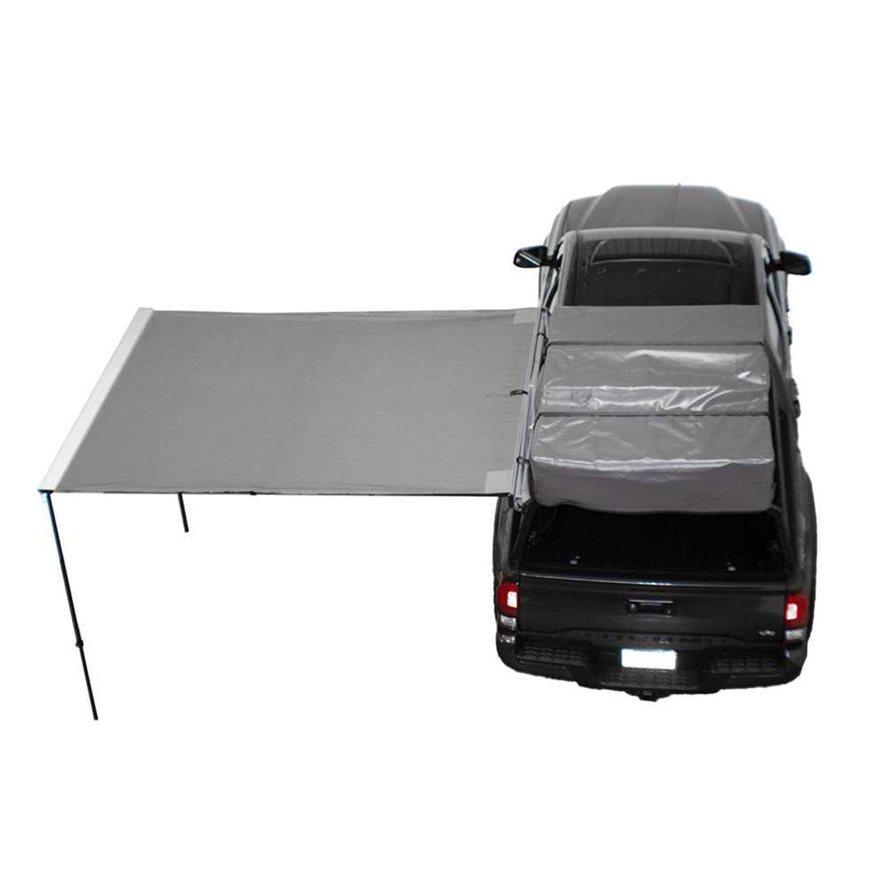 Overland Vehicle Systems HD Nomadic 2.0 - 6.5' Awning - Grey Body, Green Trim & Black Travel Cover - Angler's Pro Tackle & Outdoors