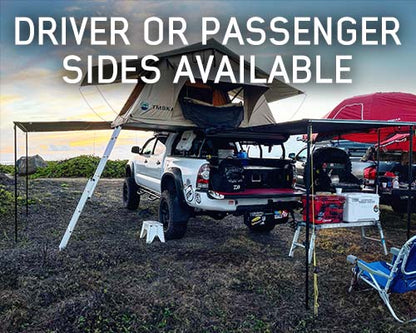 Overland Vehicle Systems HD Nomadic 2.5 - 8.0' Awning - Grey Body, Green Trim & Black Travel Cover - Angler's Pro Tackle & Outdoors