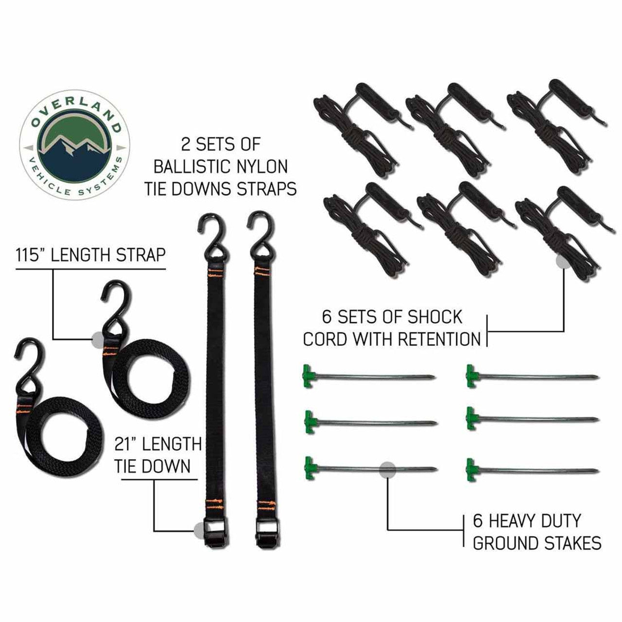 Overland Vehicle Systems HD Nomadic 270 Awning or 180 Awning Bracket Kit - Angler's Pro Tackle & Outdoors