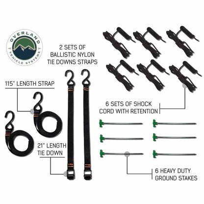 Overland Vehicle Systems HD Nomadic 270 Awning or 180 Awning Bracket Kit - Angler's Pro Tackle & Outdoors