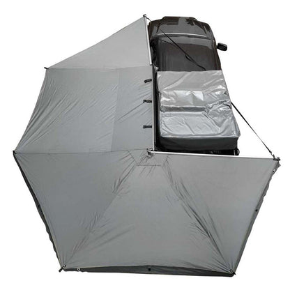 Overland Vehicle Systems HD Nomadic 270 Degree Awning - Driver Side - Dark Gray Awning with Black Cover - Angler's Pro Tackle & Outdoors