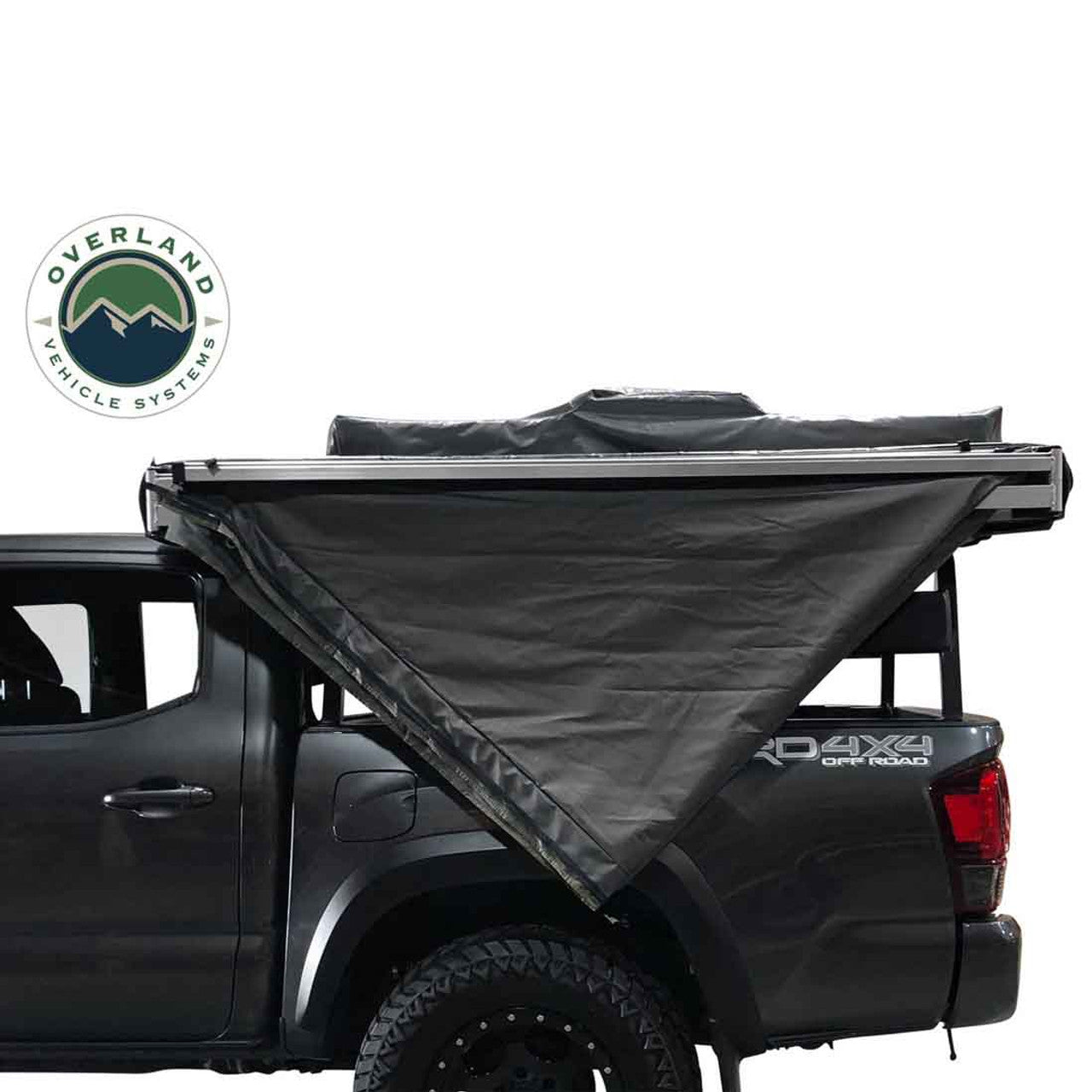 Overland Vehicle Systems HD Nomadic 270 Degree Awning - Driver Side - Dark Gray Awning with Black Cover - Angler's Pro Tackle & Outdoors