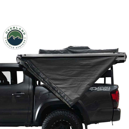 Overland Vehicle Systems HD Nomadic 270 Degree Awning - Driver Side - Dark Gray Awning with Black Cover - Angler's Pro Tackle & Outdoors