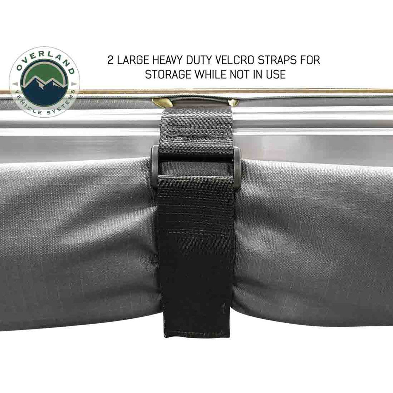 Overland Vehicle Systems HD Nomadic 270 Degree Awning - Passenger Side - Dark Gray Awning With Black Cover - Angler's Pro Tackle & Outdoors