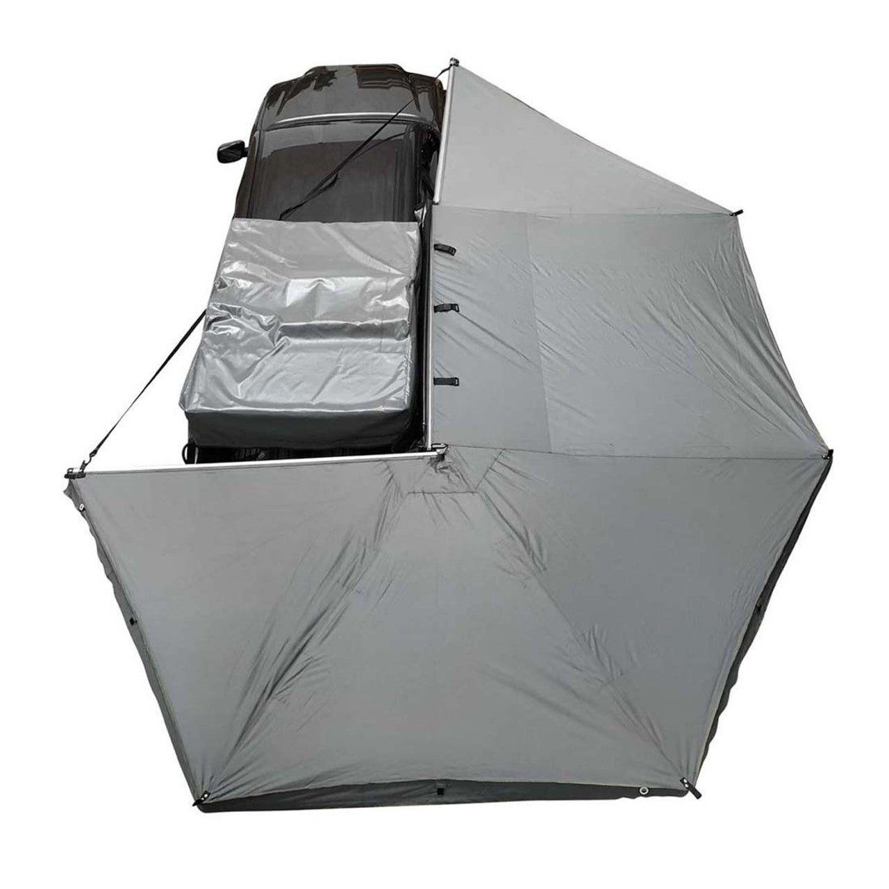 Overland Vehicle Systems HD Nomadic 270 Degree Awning - Passenger Side - Dark Gray Awning With Black Cover - Angler's Pro Tackle & Outdoors